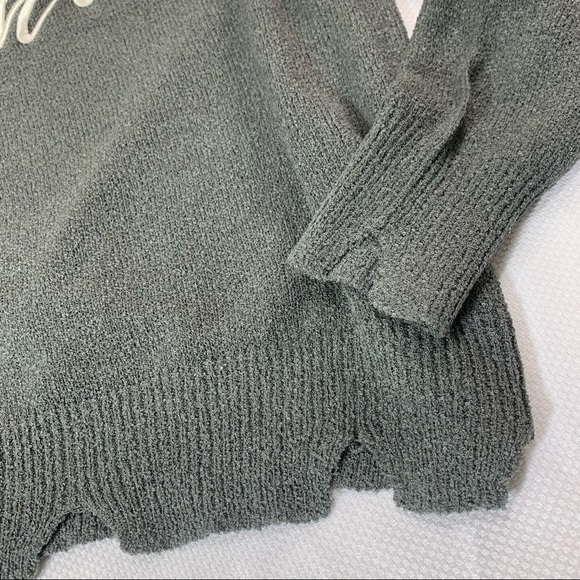 Chill embroidered boat neck cutout sweater - Picture 7 of 10